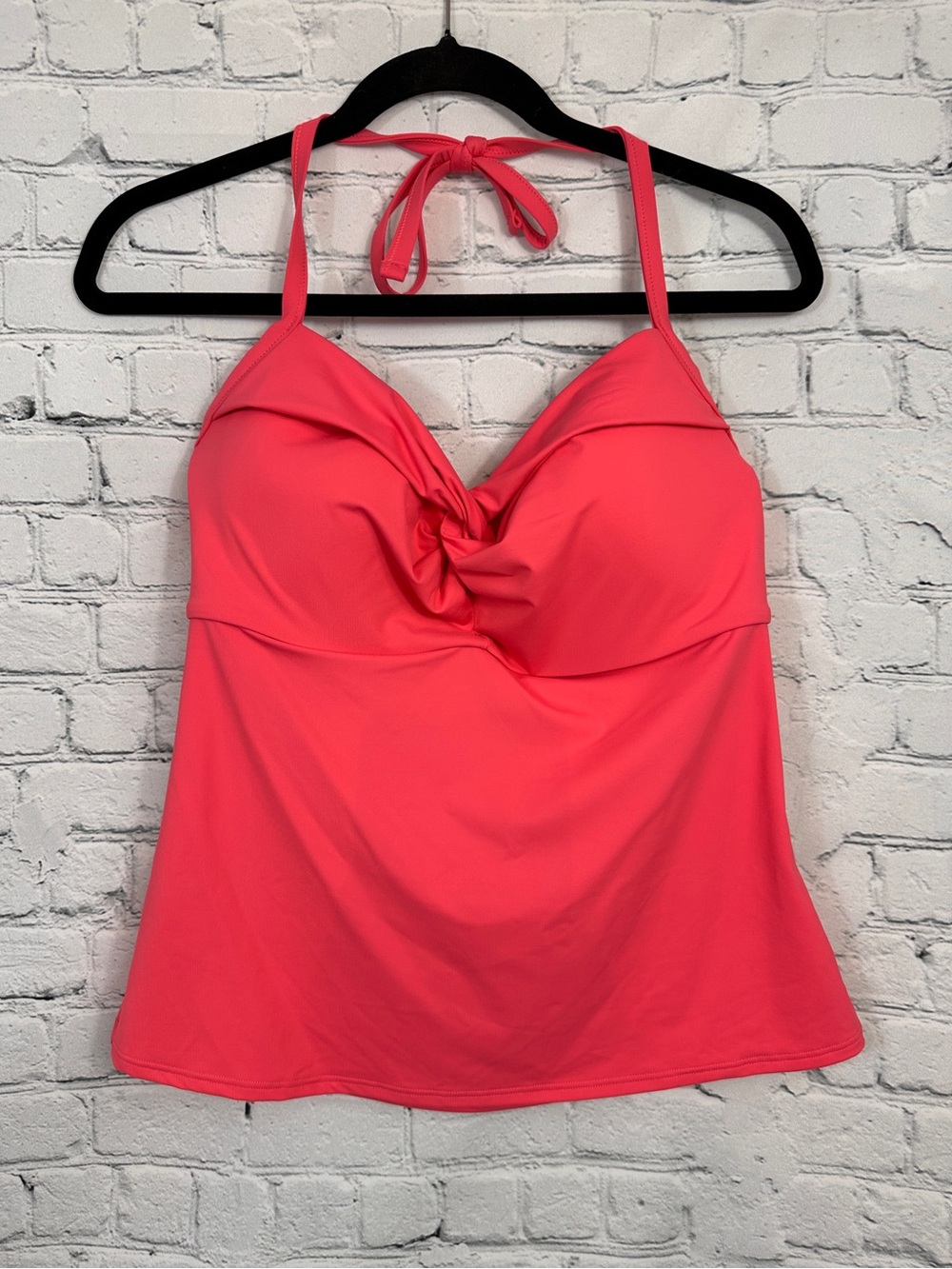 Athleta Hampton bra cup tankini top 36D/DD coral